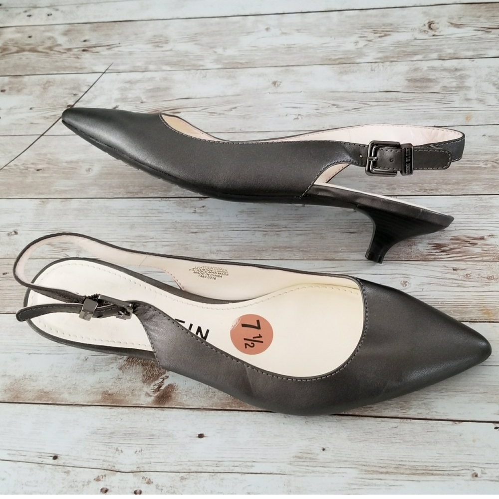 Anne Klein Expert Slingback Kitten Heel Pumps - Picture 3 of 14